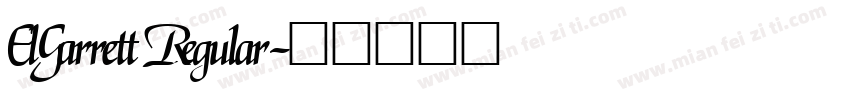 ElGarrett Regular字体转换